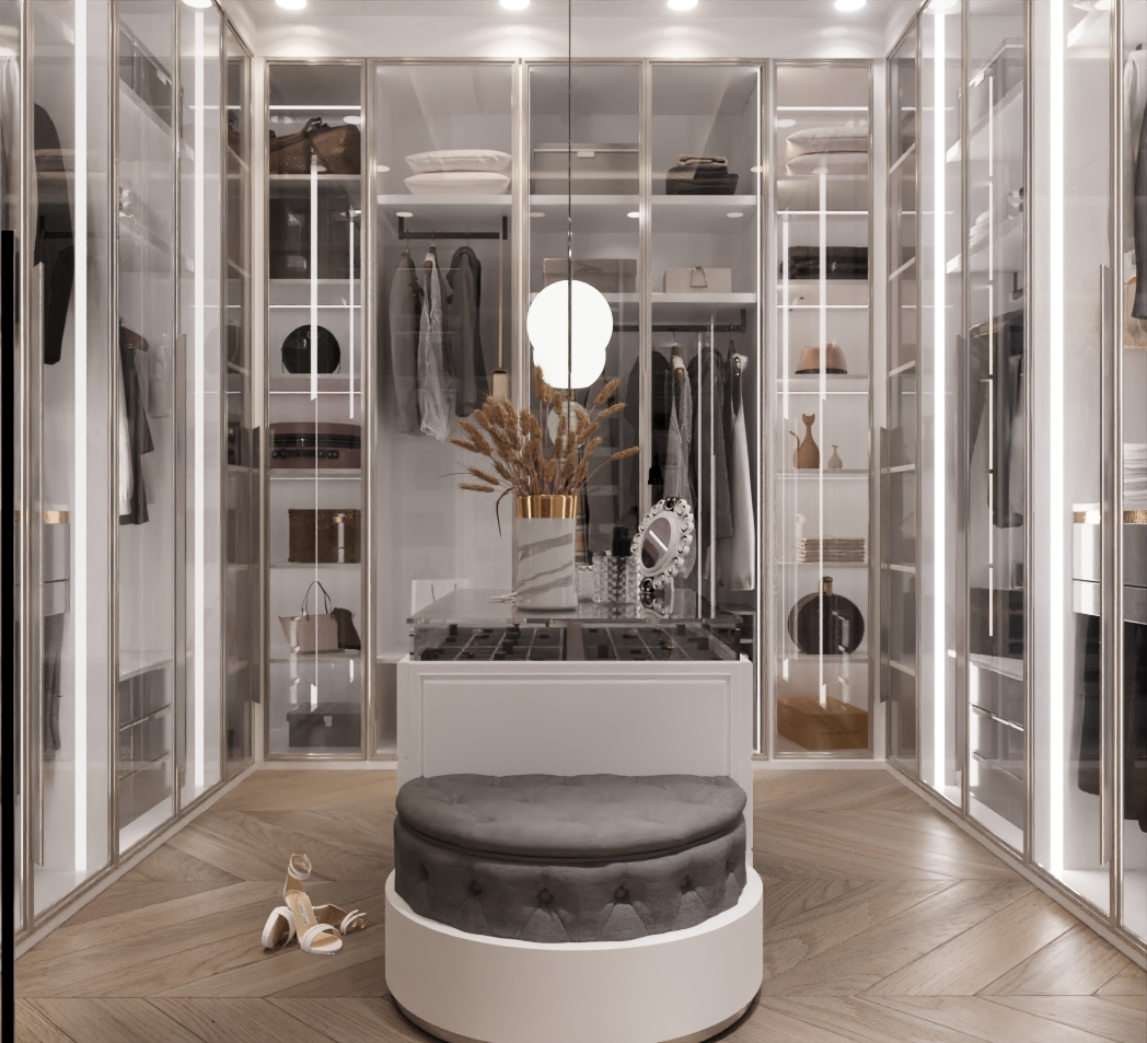 新古典更衣室室内设计-4