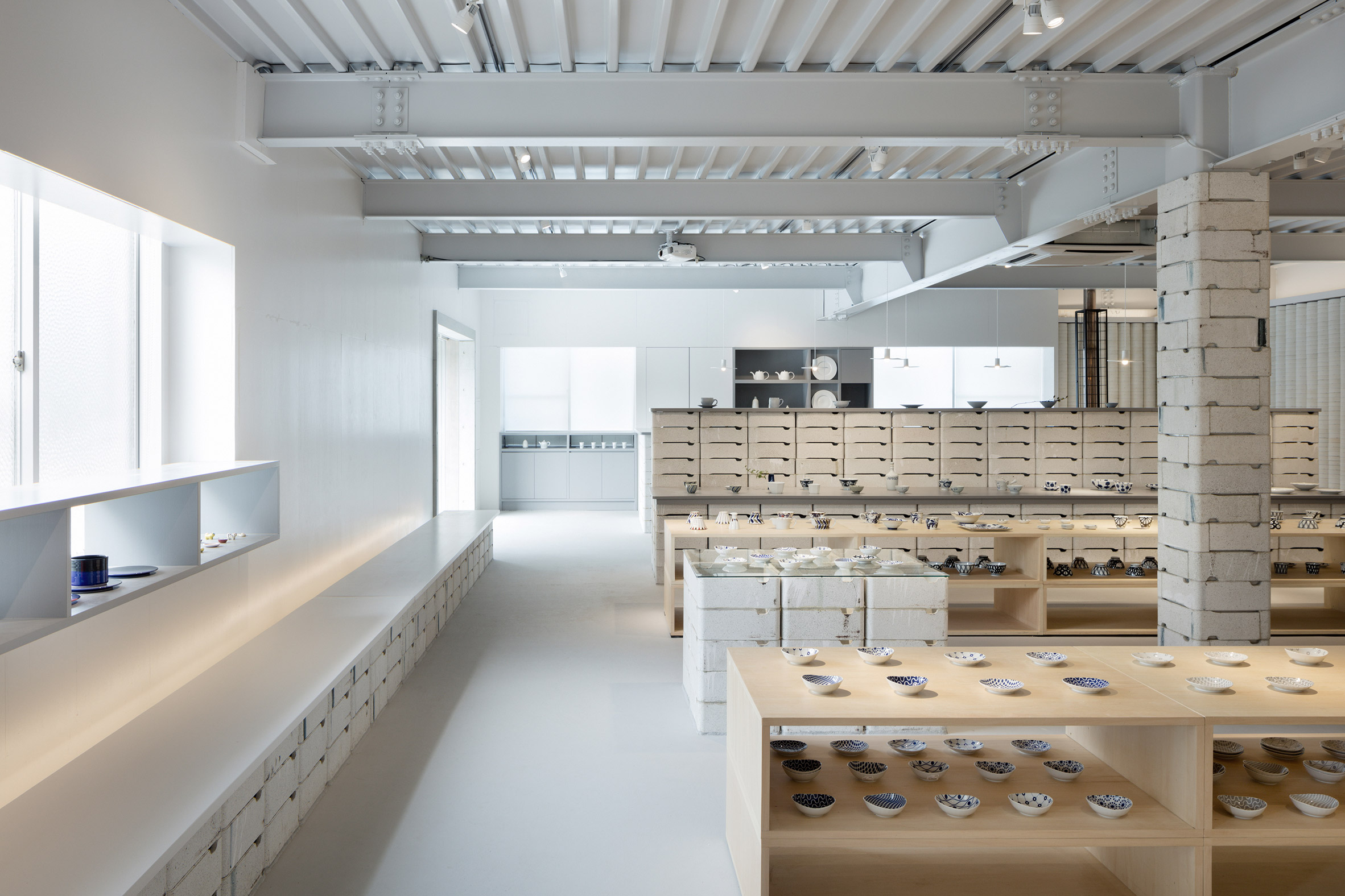 Do Do uses ceramic scraps to overhaul shop and gallery for porcelain brand-15