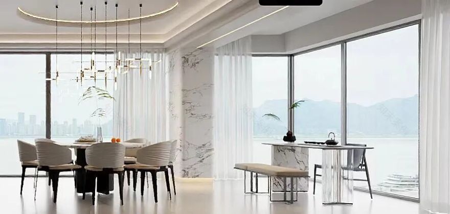 丽园作品|滨江上品:领略现代家居质感与艺术之美-19