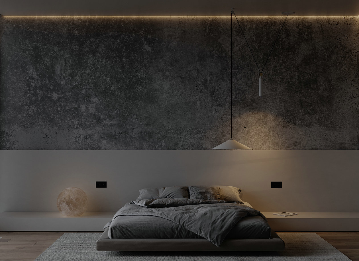 黑色系小空间公寓设计 超有设计感！-14