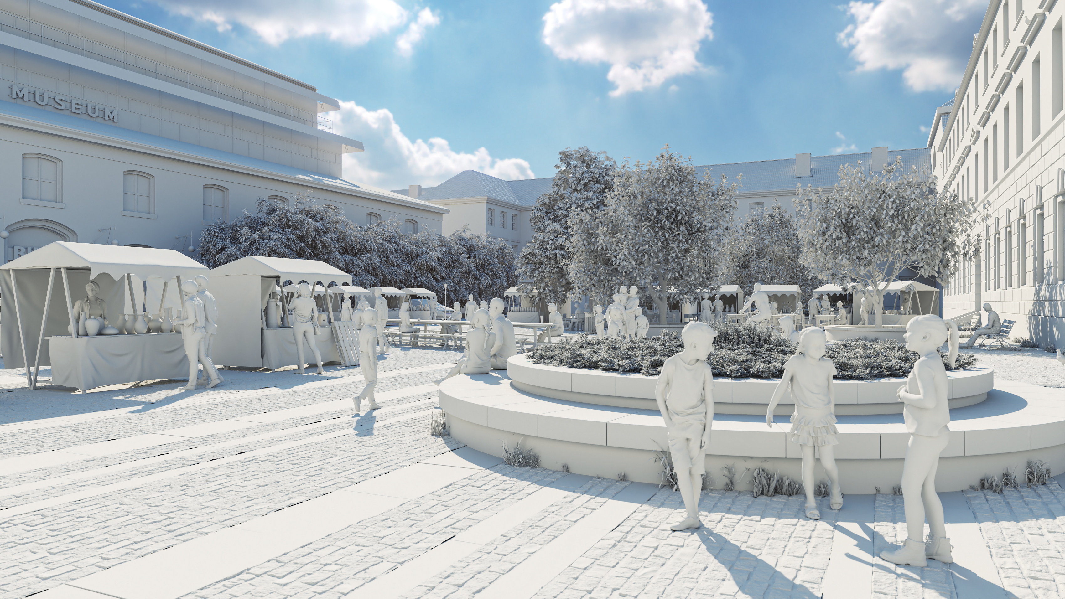 Náměstí Republiky（共和国广场）3D 模型丨意大利布拉-17