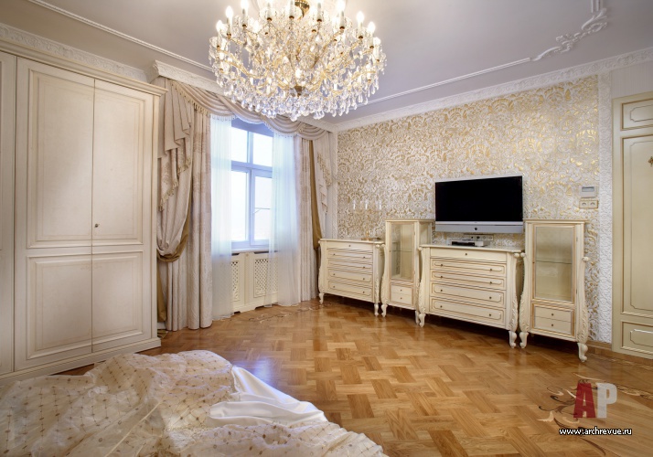 金色古典风格公寓室内设计丨Бейлина Екатерина,Андросенко Янина-24