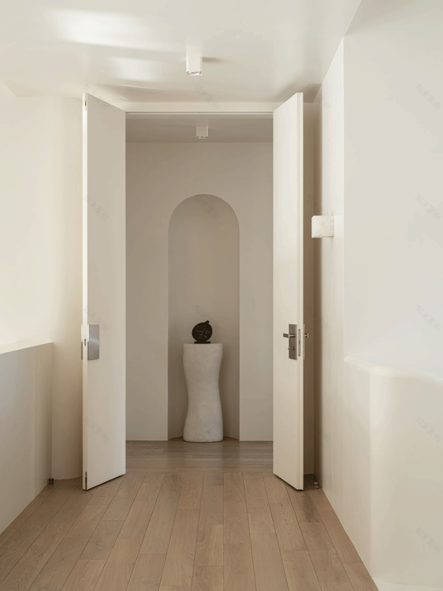 500㎡现代主义别墅,温柔中性色的质感家-37