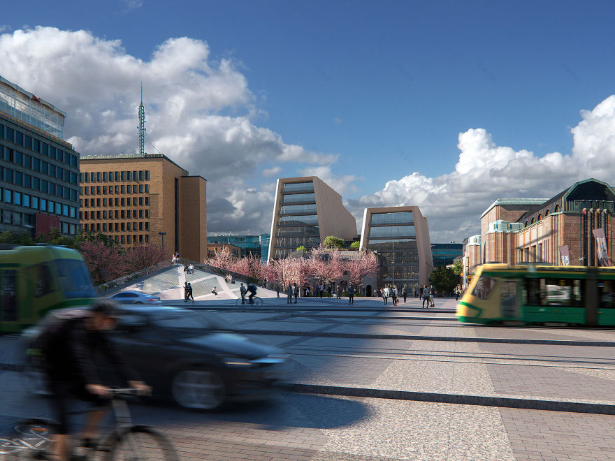 Klyyga(“the crossing”)新广场及城市街区丨芬兰赫尔辛基丨Snøhetta,WSP,Davidsson Tarkela Oy-11