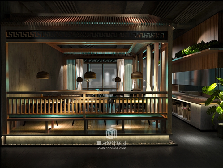 主题餐厅设计-西宁中秋百盛店主题餐厅设计-8