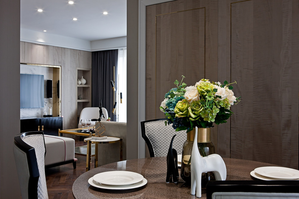 紫金府低奢现代之家装实景摄影-9