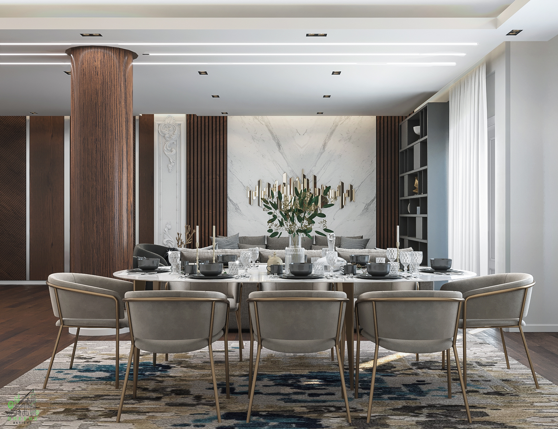 Neo Classic Reception & Dinning Area-1