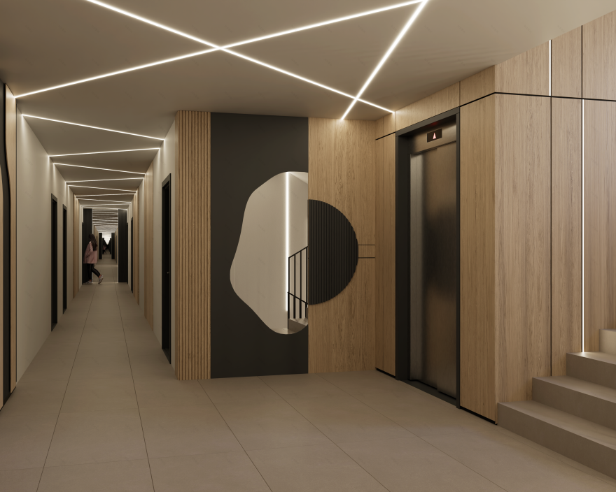 某住宅综合体入口及公共区域设计-30