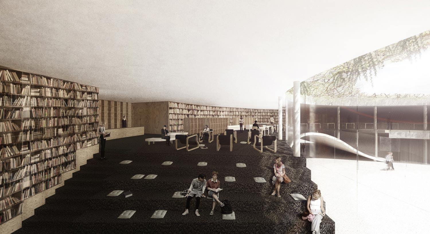 塞图巴尔市立图书馆 · 与 雷（由于RÉ表意不明确，这里只能按字母音译，可能与实际情况有偏差） 丨Portugal丨Bruno André + Francisco Salgado Ré-17