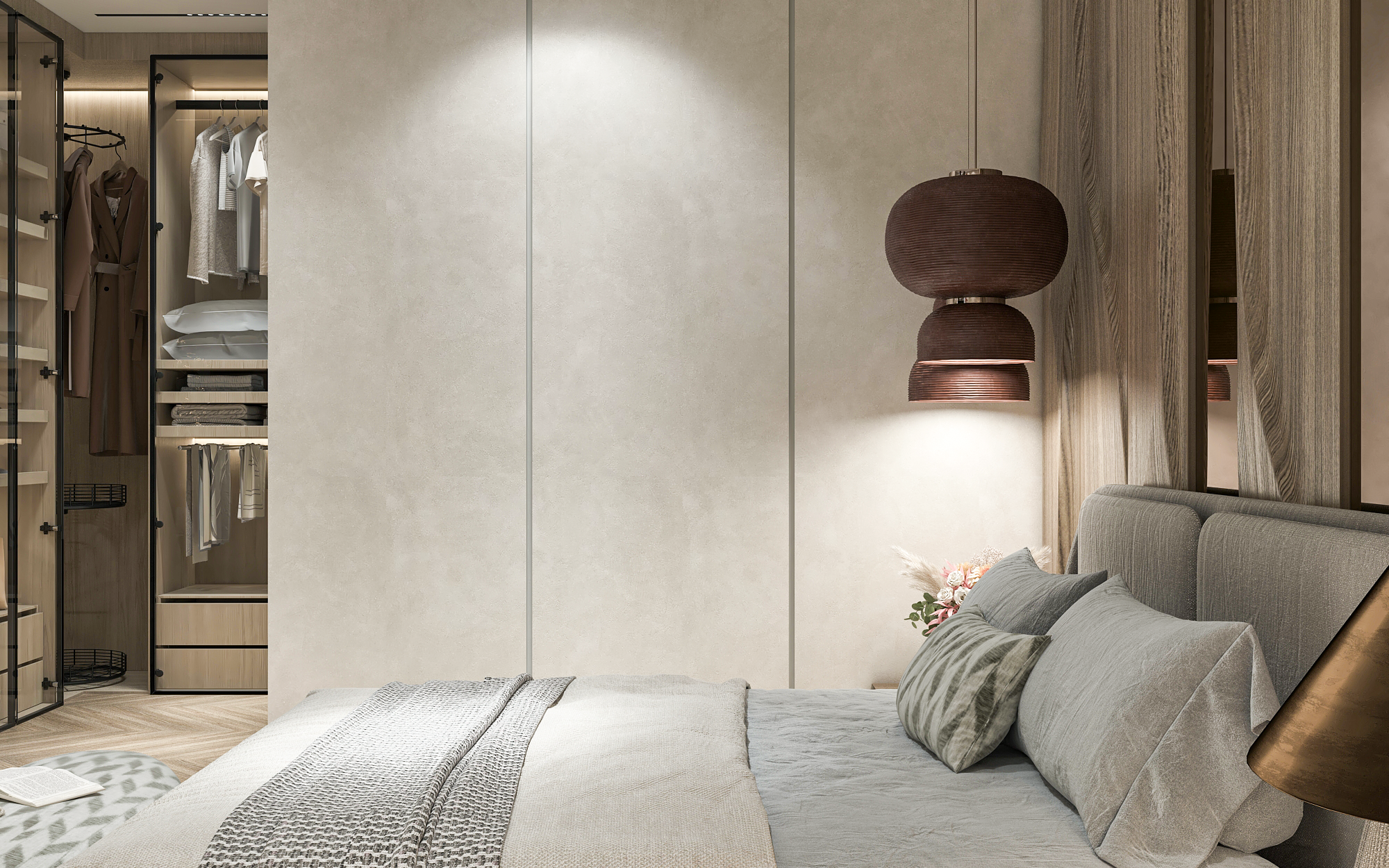 开罗主卧及开放式浴室与全景浴缸设计丨埃及开罗-18