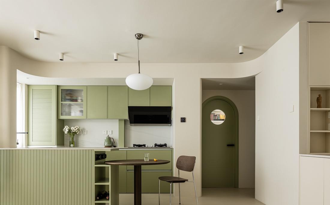 牛油果绿轻复古家居设计-25