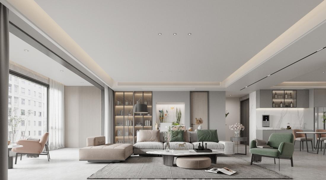 贾天峰丨平层丨
现代200平方 -5