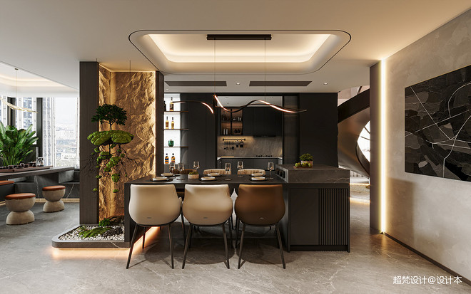 复式230平米装修案例-13