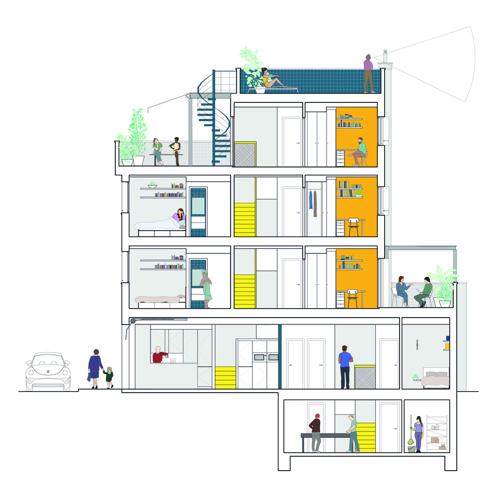 Dozen Doors Coliving · 多元共享空间探索丨西班牙马德里丨gon architects-18