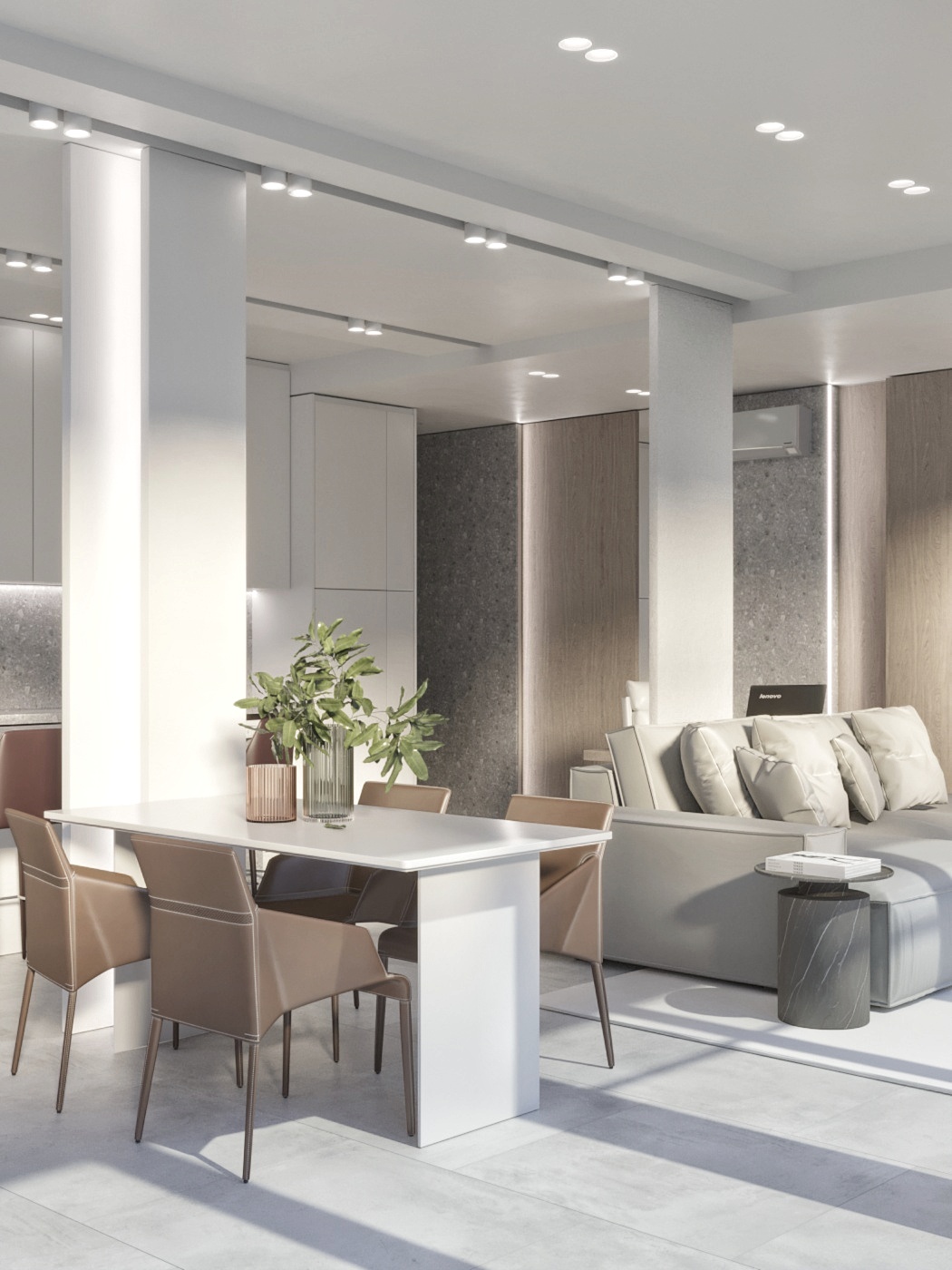 泰国芭提雅别墅客厅,厨房及餐厅翻新设计丨Katerina Perez de Tagle-4