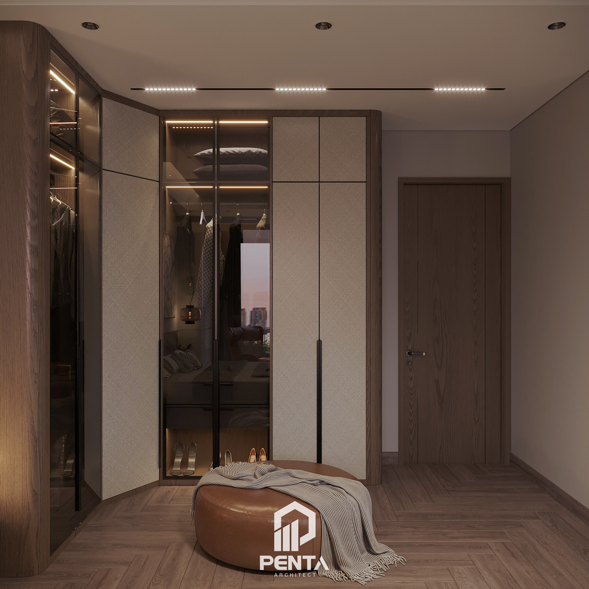 室内设计:主卧室丨越南河内丨Kiến trúc PENTA  TOAN VU DESIGN-2