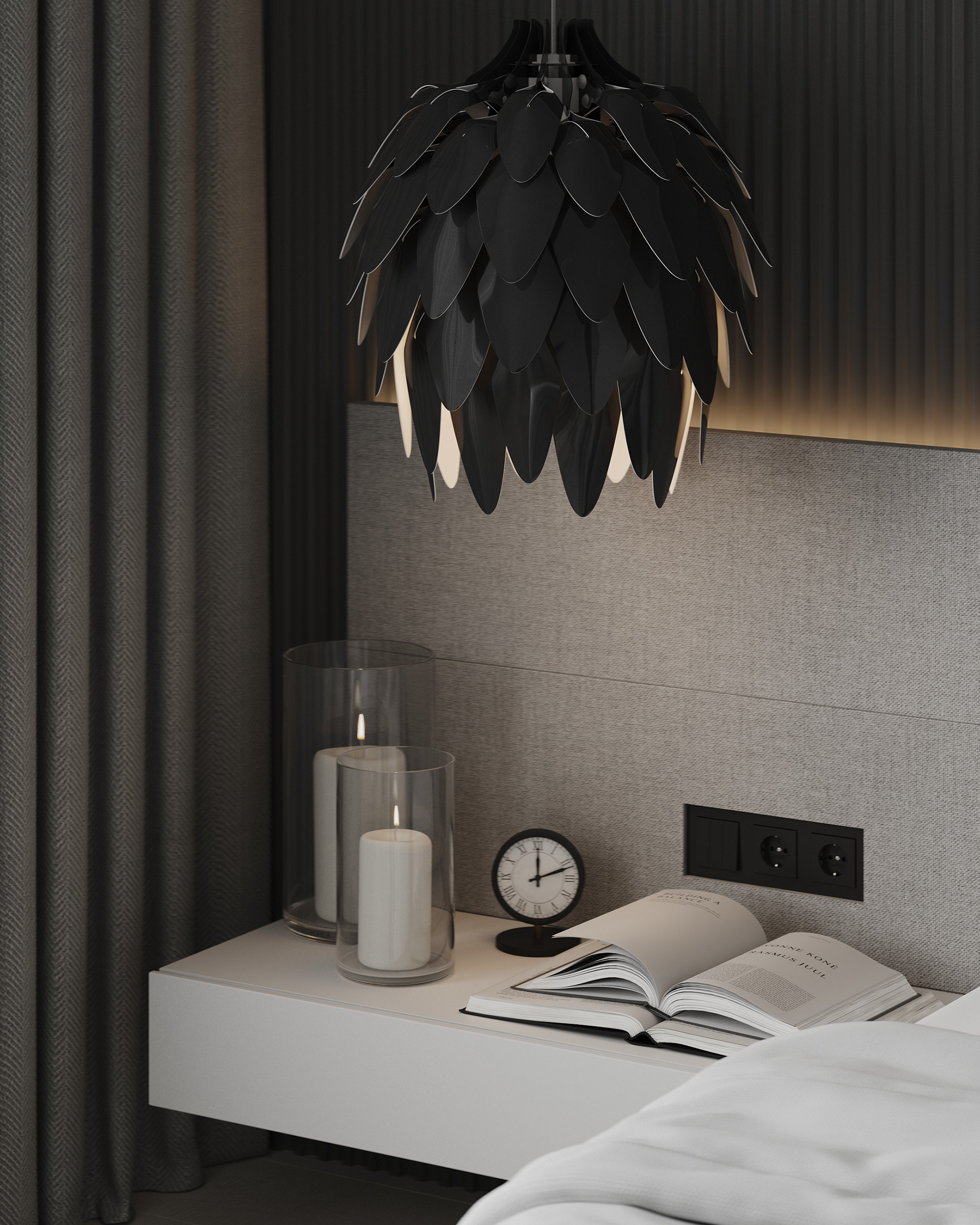 可视化主卧室设计丨挪威丨Inesa Orlenko-8