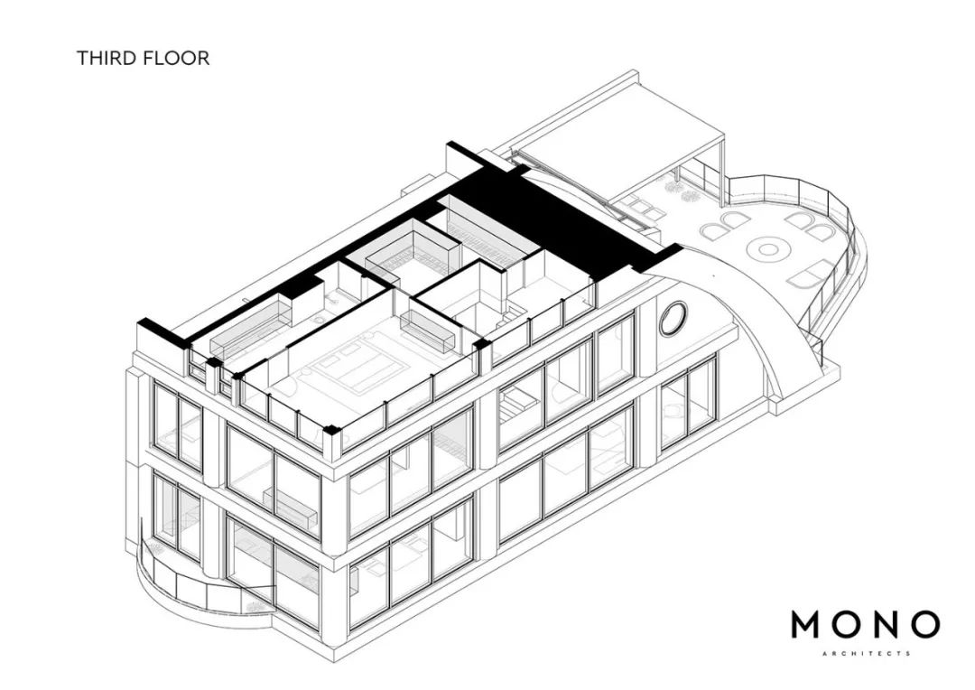 MONO architects 打造顶层公寓，诠释自由空间与光线之美-8