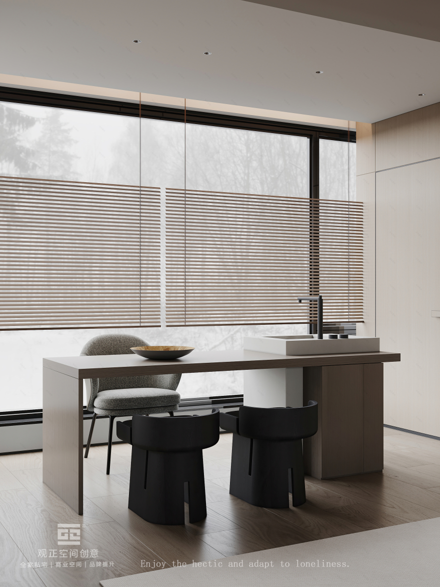 意式极简原木风私宅设计-5