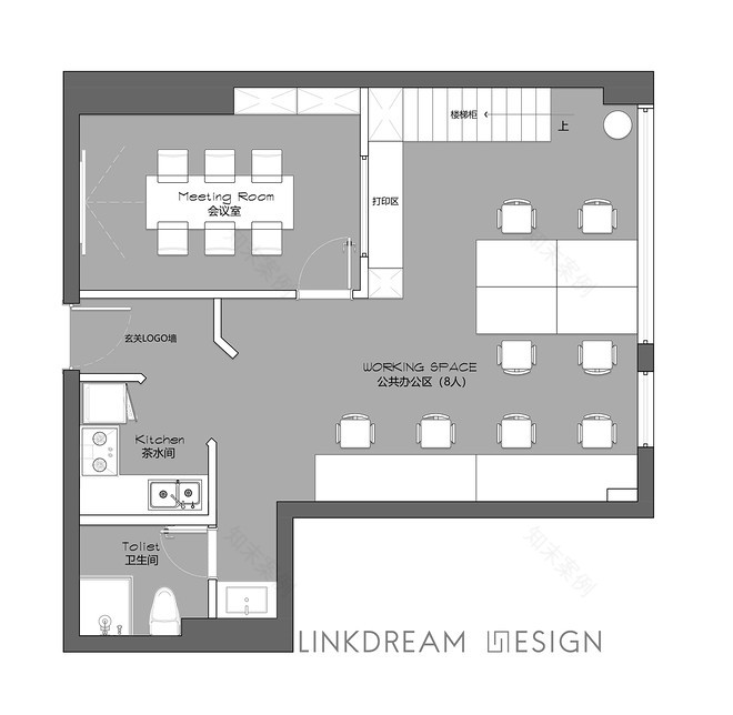 20万元办公空间70平米装修案例_效果图 - 新蒙德里安│零末 STUDIO 1.0 - 设计本-10