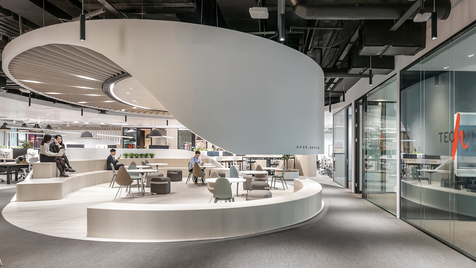 恒生数码楼层，香港 -0