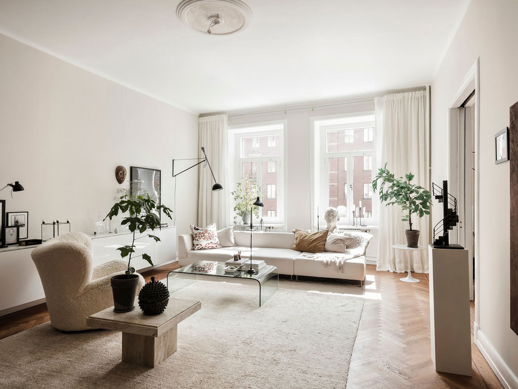 瑞典宽敞明亮的优雅公寓设计-28
