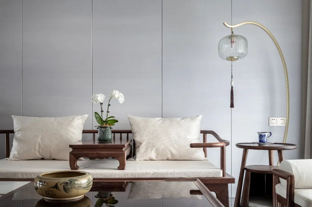 琴韵新中式,雅致福宅的设计魅力丨紫苹果装饰集团-25