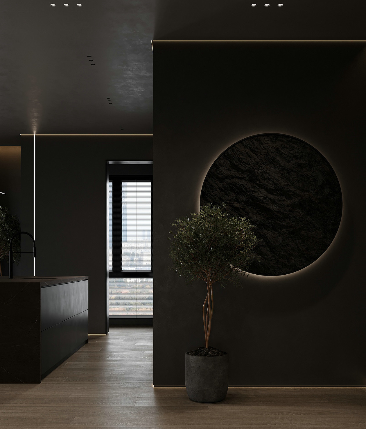 132㎡黑色系住宅设计-1