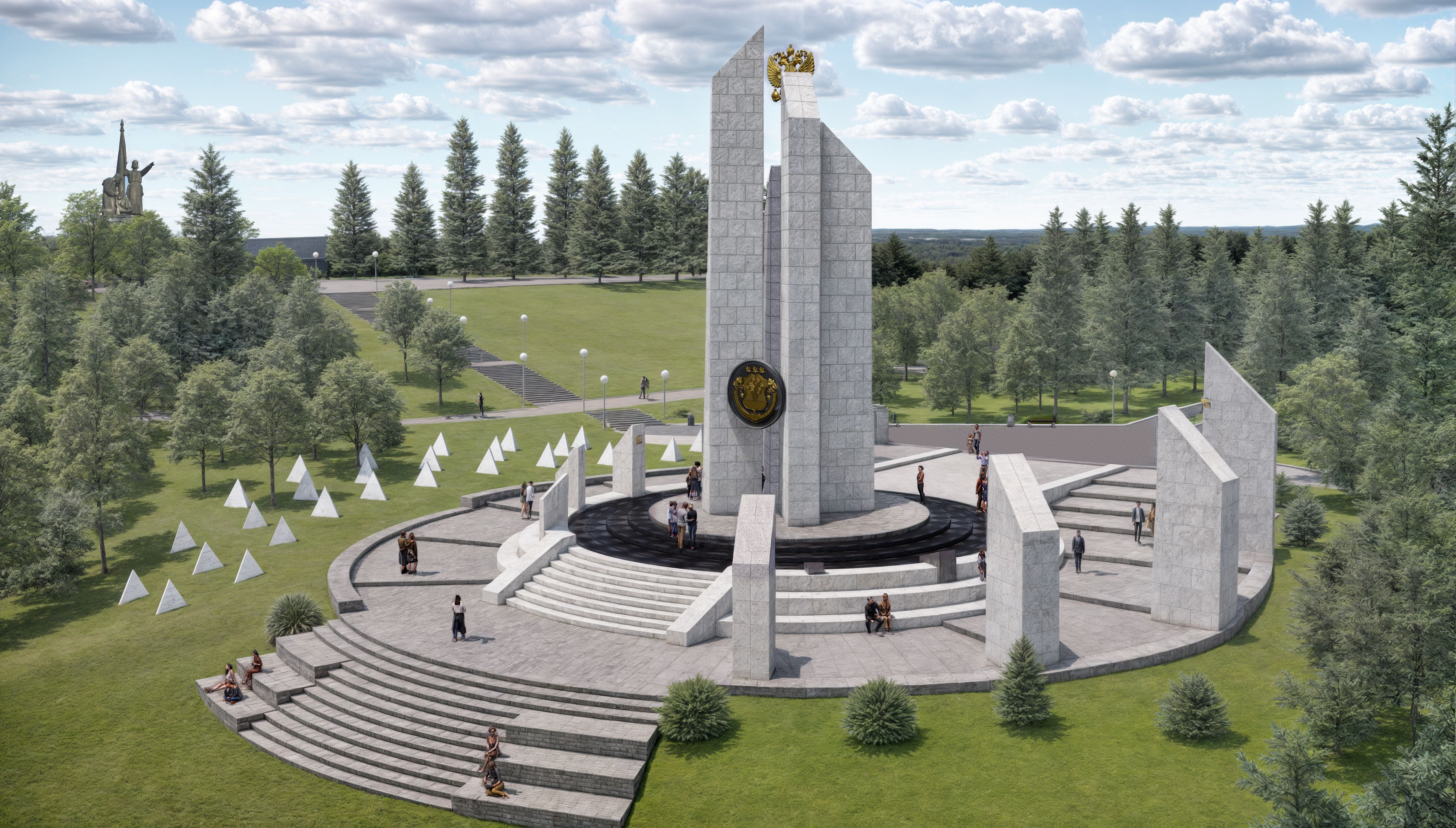 Чебоксары市“Победа”纪念公园纪念建筑及景观设计竞赛项目丨俄罗斯-114