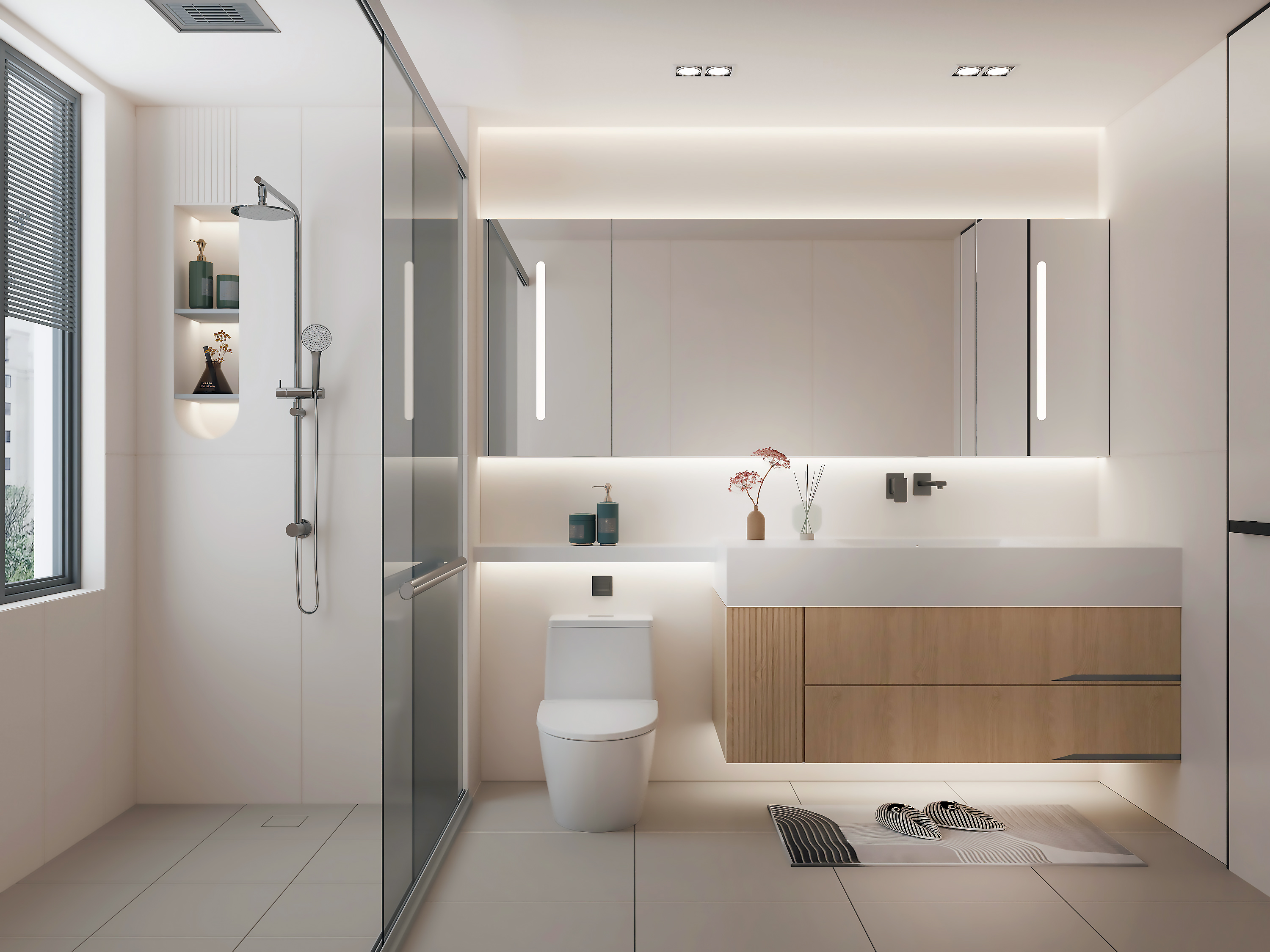 纯白奶油风家装设计作品-5