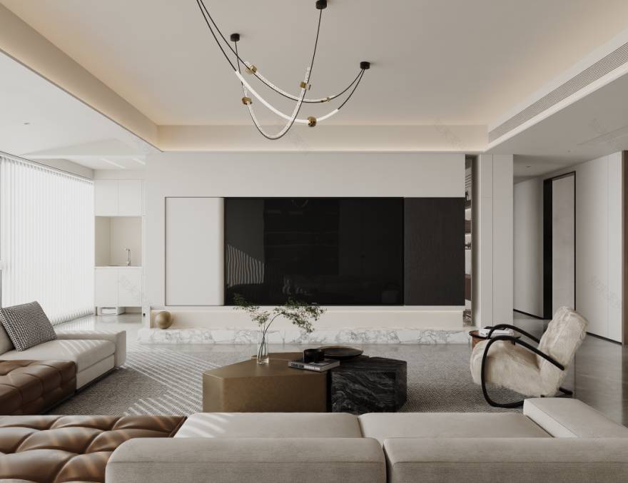 周笙笙全案设计 · 220m² 现代极简风栖所丨中国长沙丨周笙笙全案设计工作室-6