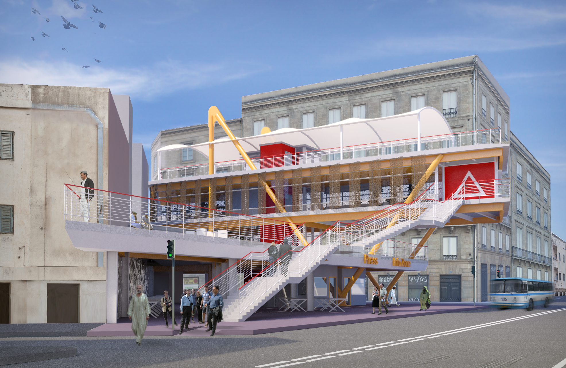 可持续市场广场竞赛项目丨摩洛哥卡萨布兰卡-10