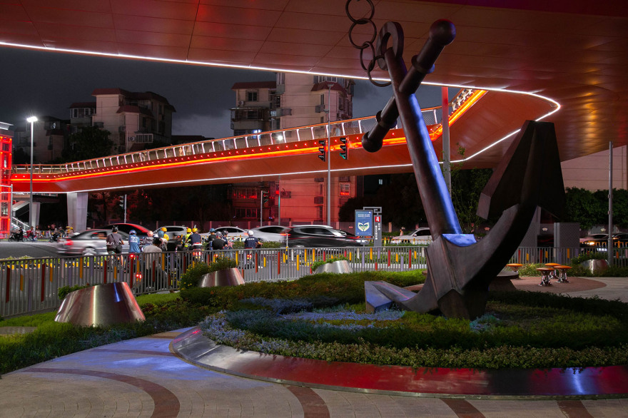 “浮遊岛”兴宁路人行过街天桥丨中国宁波丨CCA悉筑-73