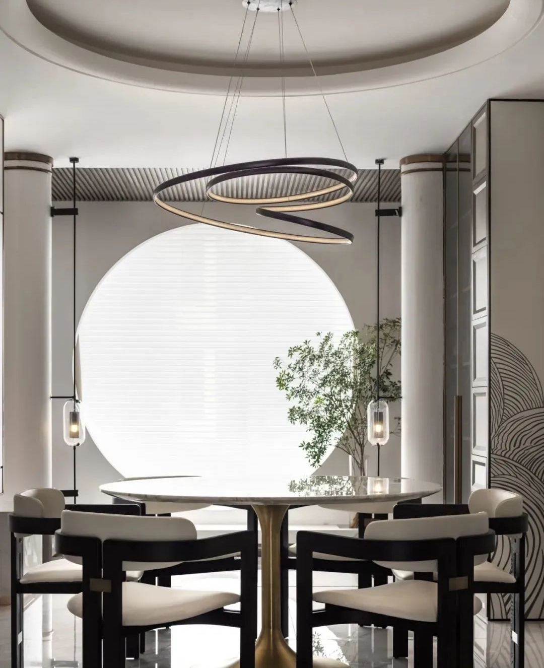 新中式湖居别墅丨中国武汉丨武汉得间设计-25