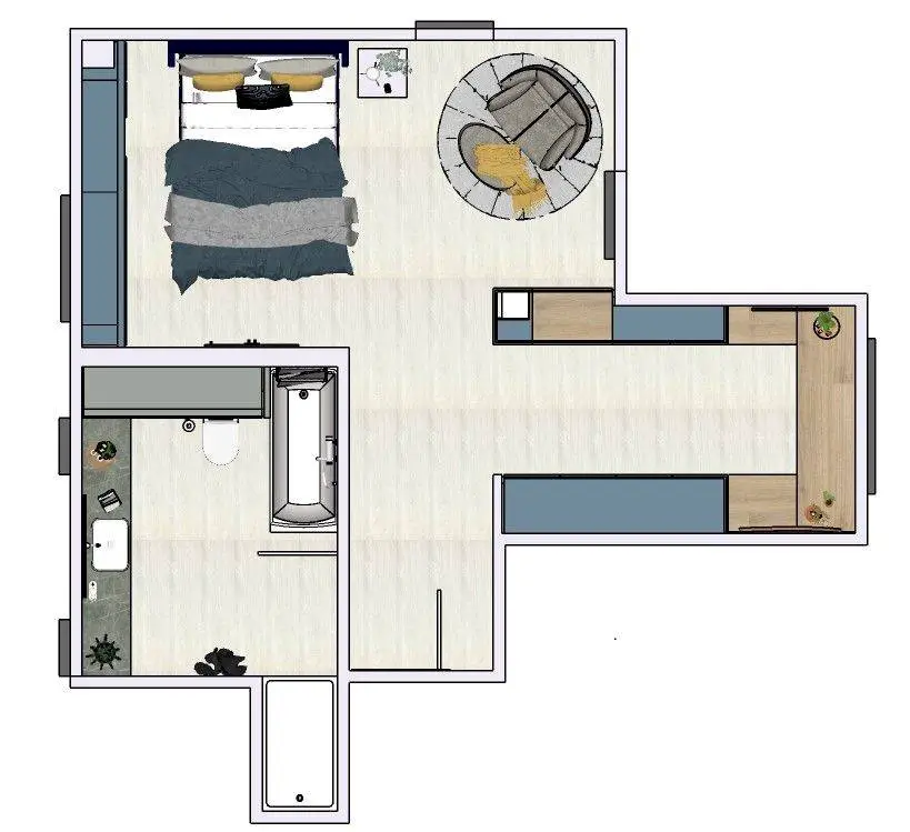 西班牙风情 | 20000 欧元打造舒适阁楼公寓-10