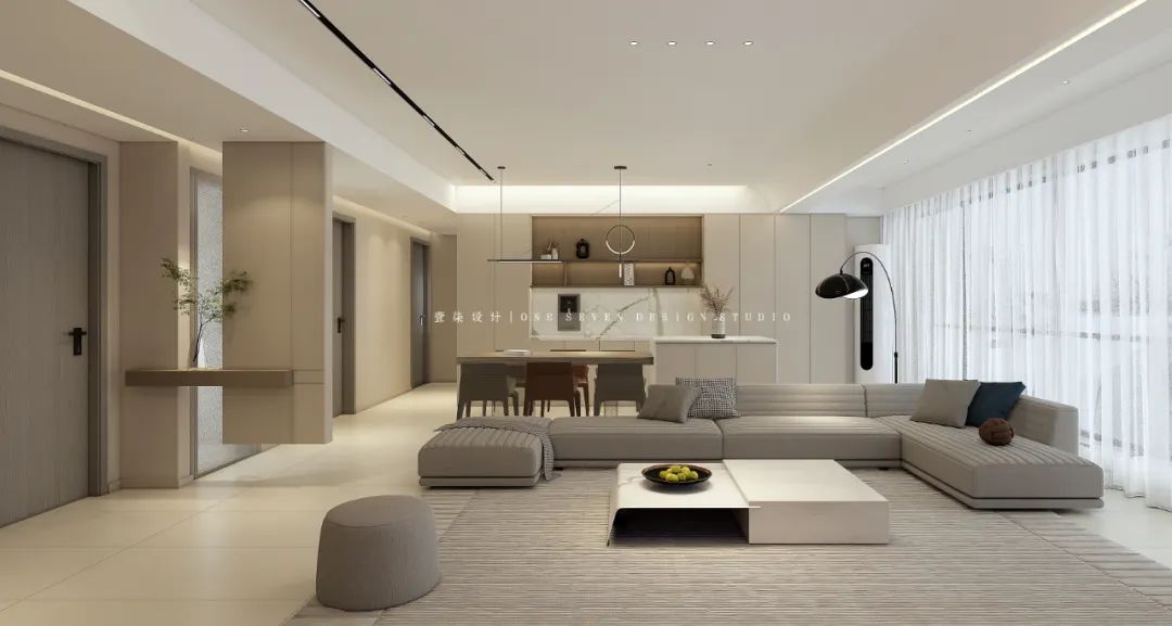 现代四房两厅设计丨壹柒设计-48