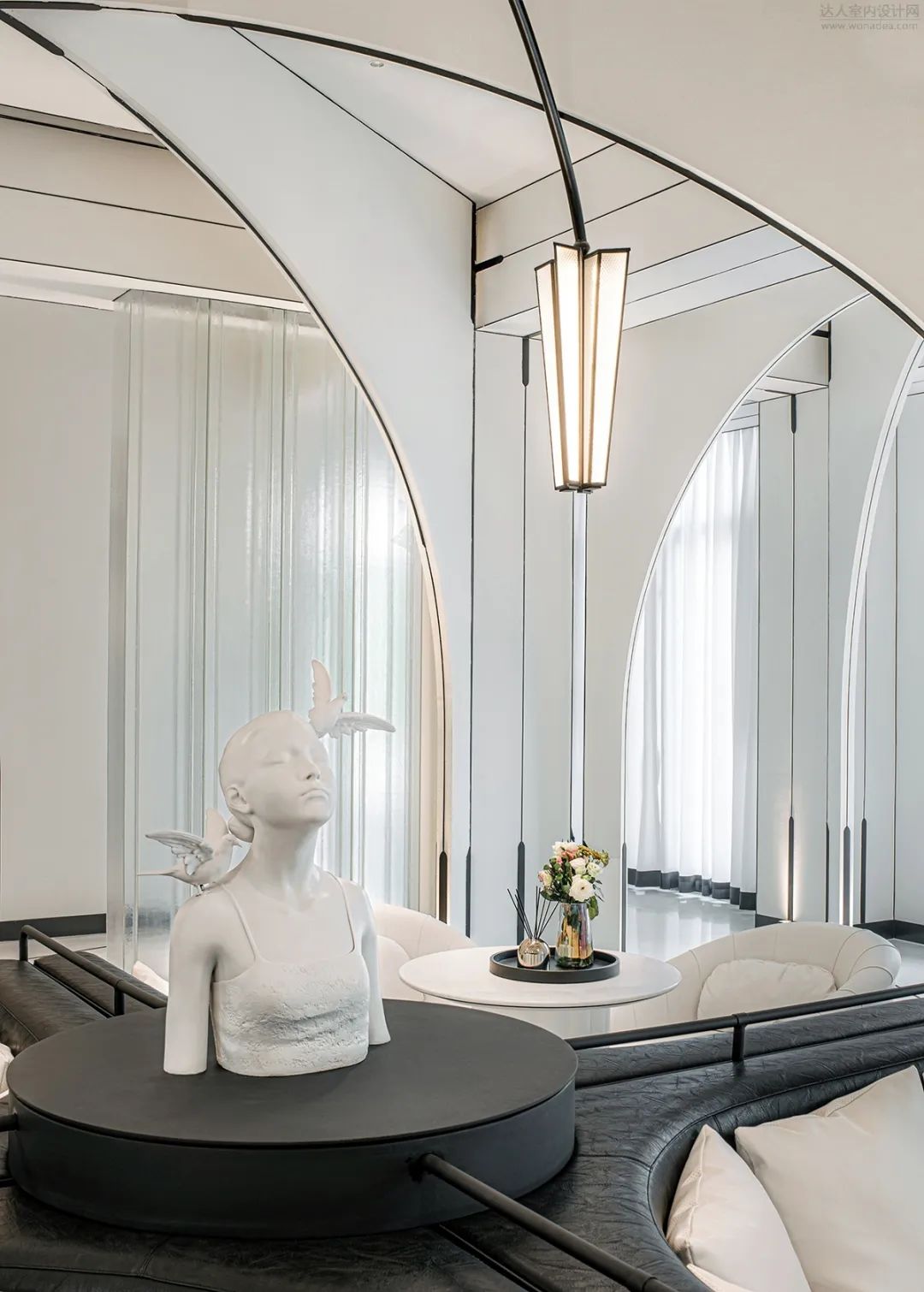 长春中海锦城售楼部 | 几何韵律中的优雅艺术空间-80