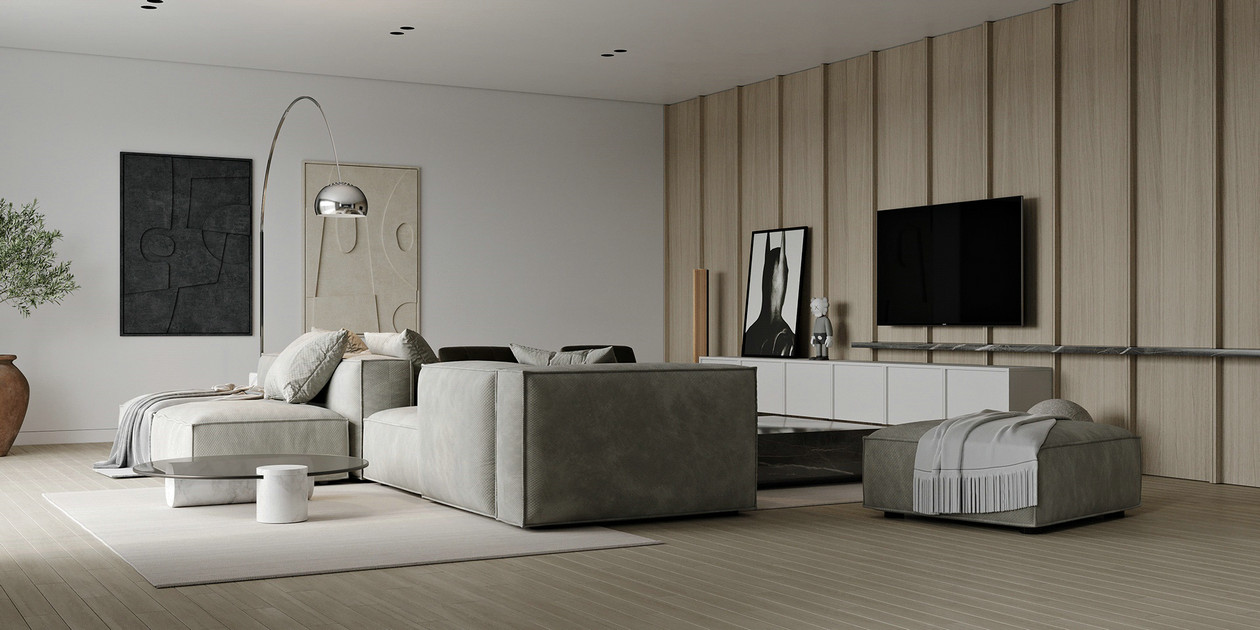 高级灰色系公寓设计 既沉稳又有设计感！-2