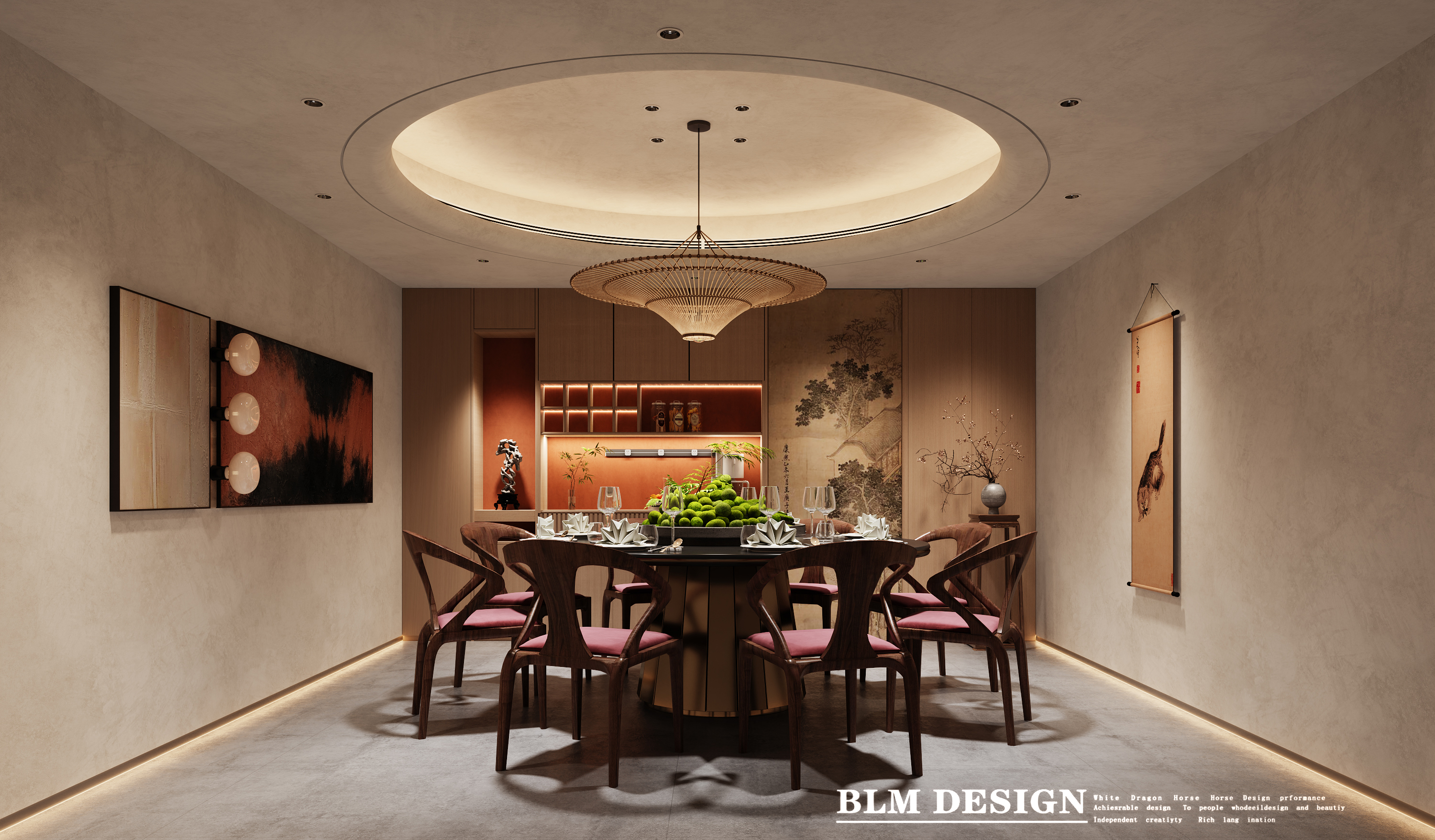 会所设计丨白龙马效果图-5