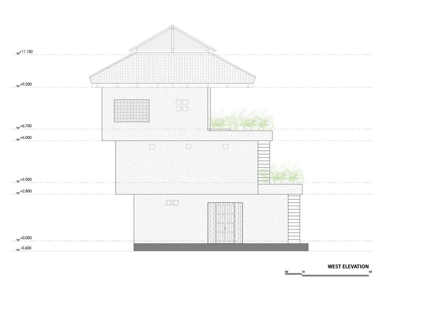 越南阶梯住宅：层层悬挑打造通透室内环境-25