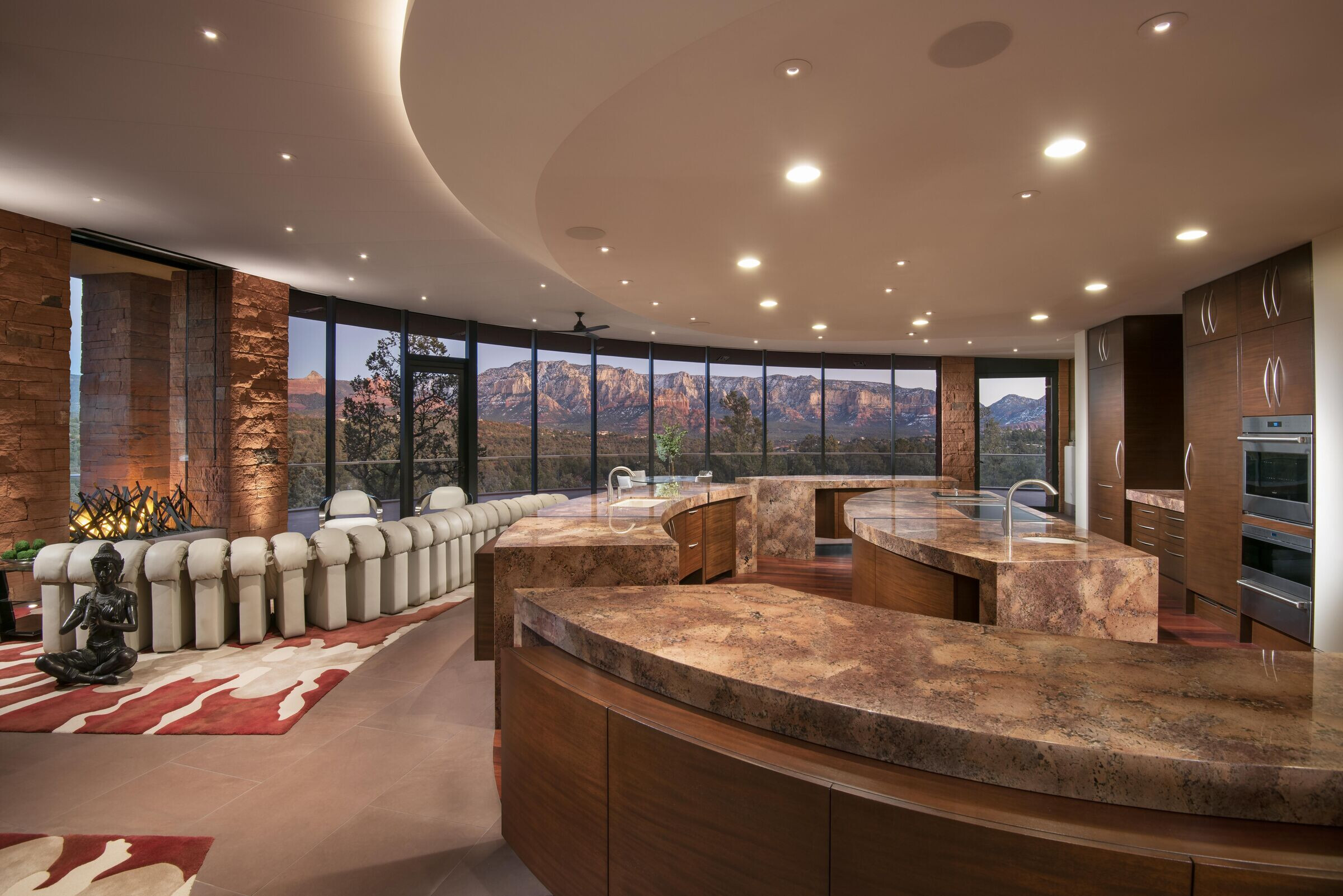 美国亚利桑那州塞多纳“月亮门”别墅,自然与现代的完美融合-24