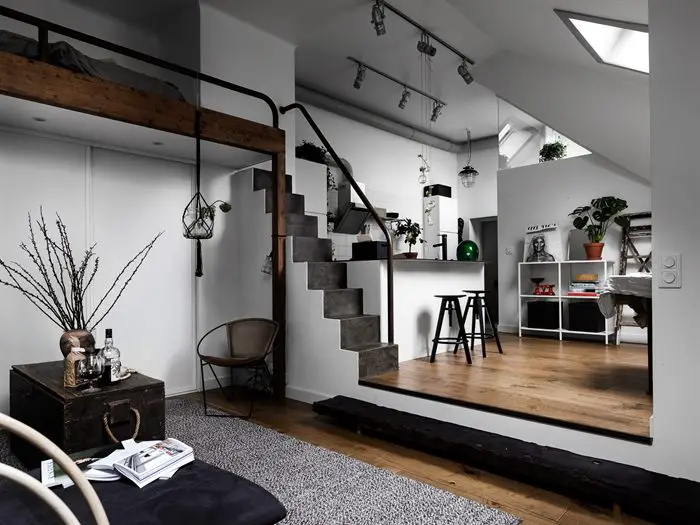 复古建筑中的现代迷你阁楼-1