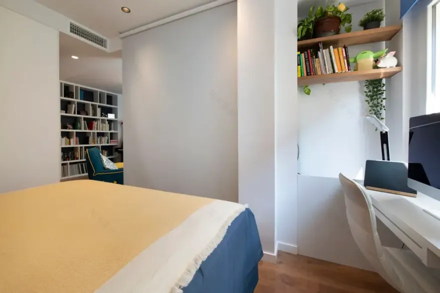 旋转电视打造活力空间 | 54m2 公寓的巧妙设计-15