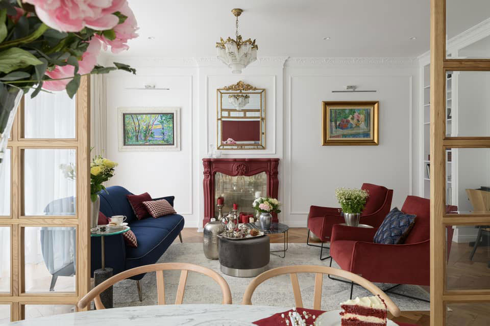 基辅现代公寓的古典艺术设计-1