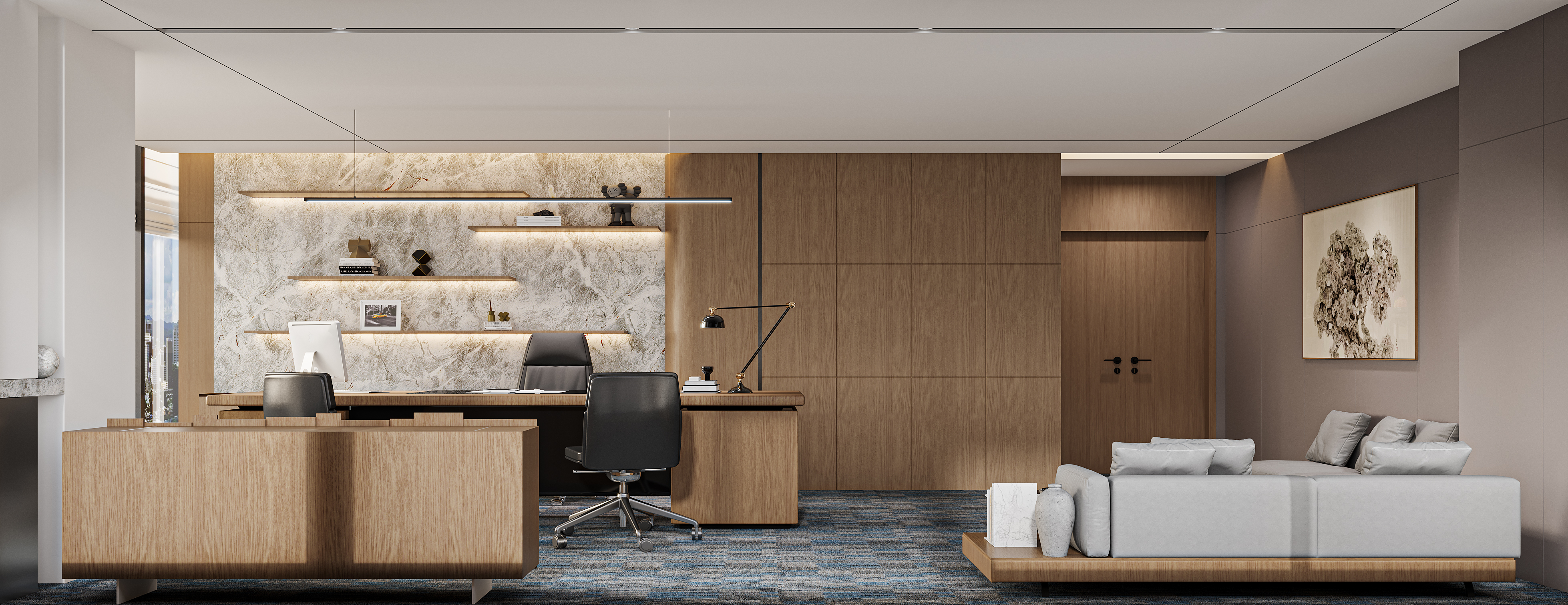 「理性与温度共生：中翰中科环保科技办公空间设计」-2