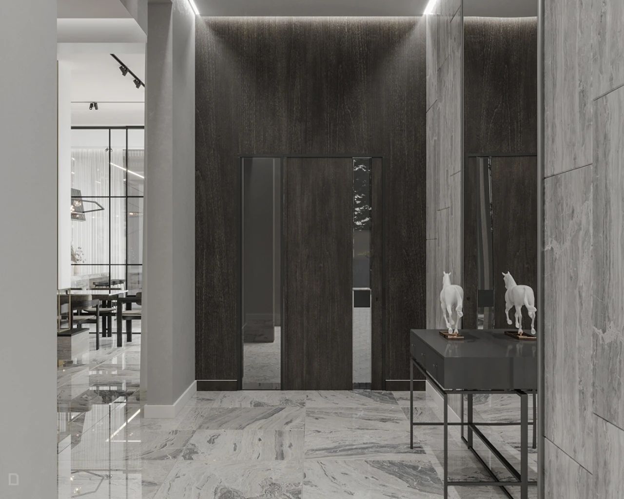 现代简约玄关设计-88