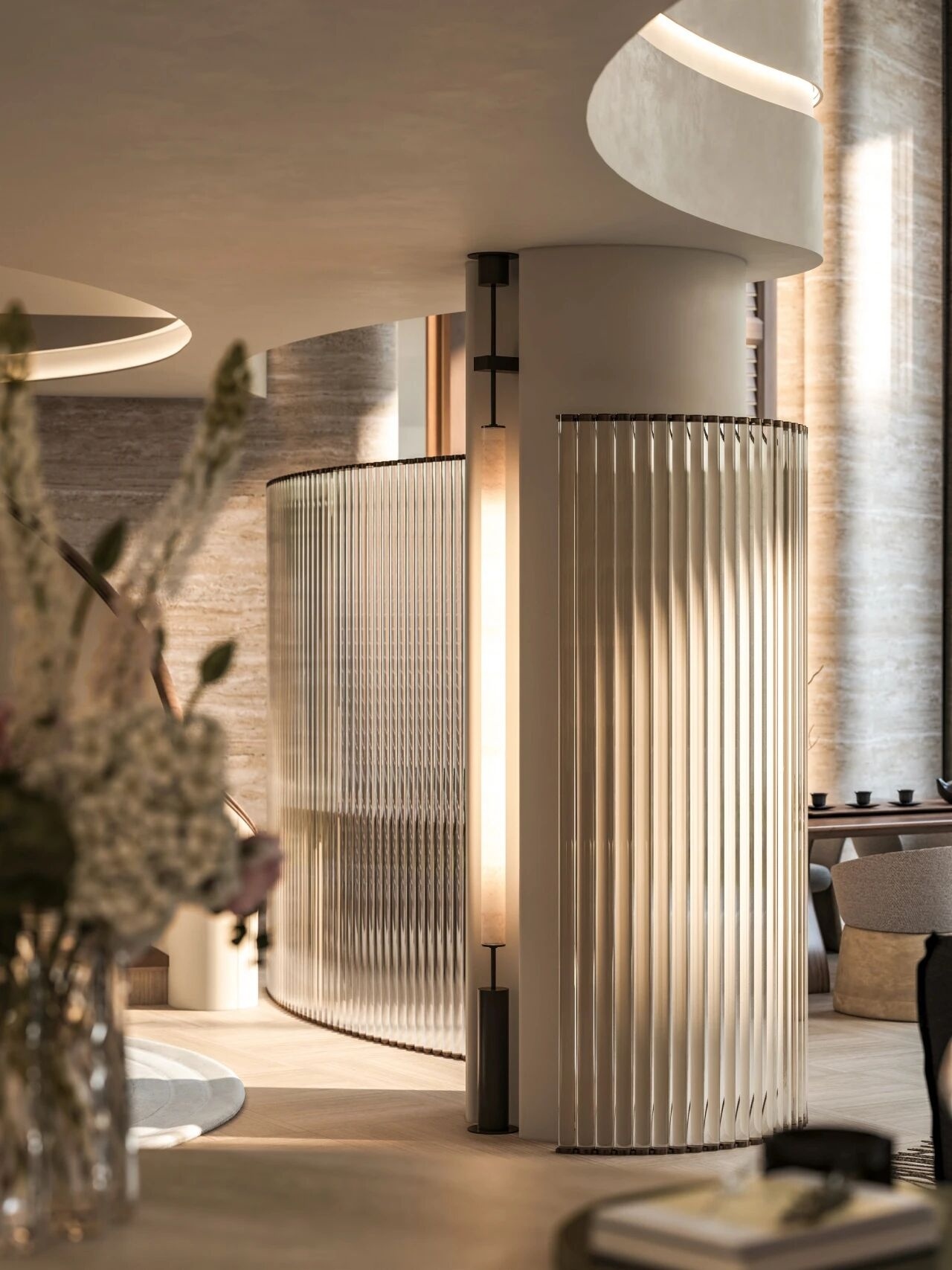 重庆紫檀庄园1300m²曲境别墅丨中国重庆丨美及空间设计-9