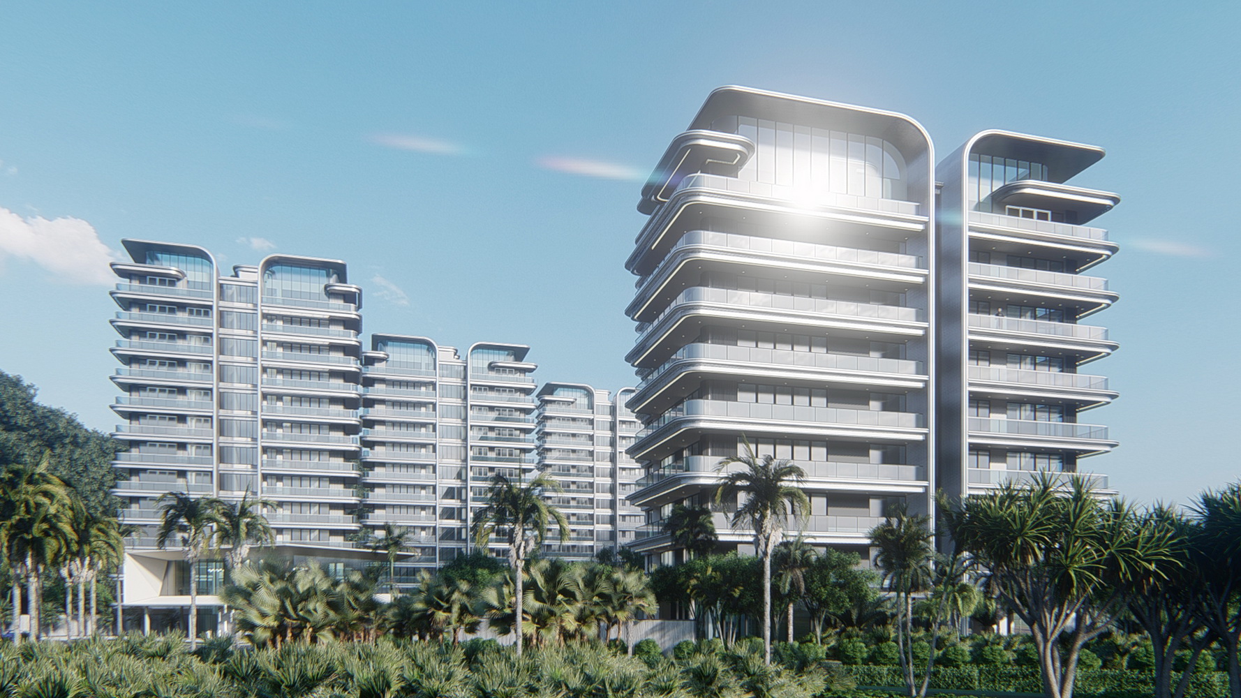 现代高层住宅SU模型-2