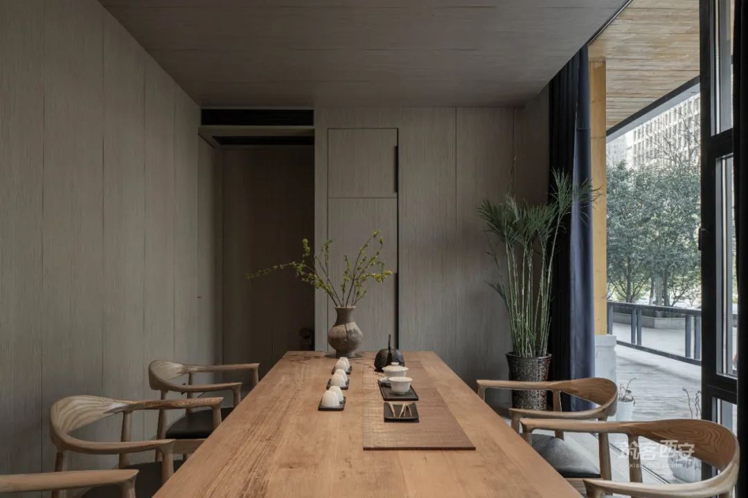 观想设计·蔡飞 | 西安茶空间 | 新旧融合,静谧清雅的茶文化体验-55