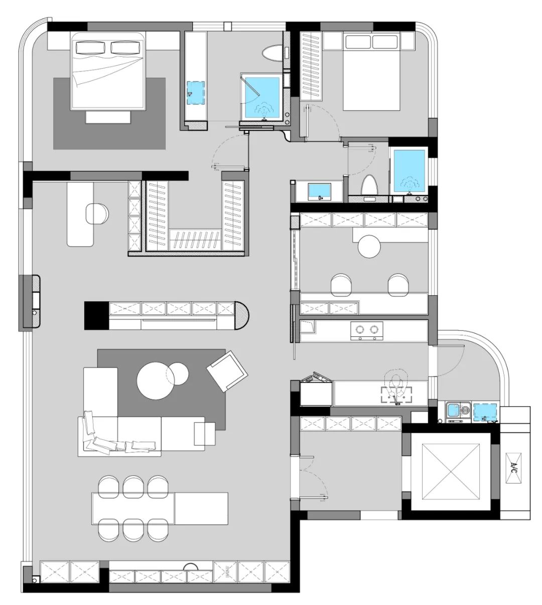 意式极简,壹号院的沉郁魅力丨中国重庆丨空一筑造|O.S.MAKE-124